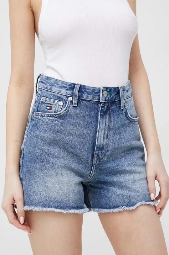 modra Jeans kratke hlače Tommy Hilfiger x Shawn Mendes Ženski