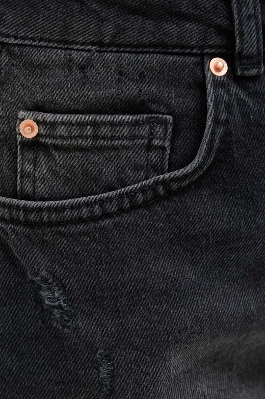 чёрный Хлопковые джинсовые шорты United Colors of Benetton