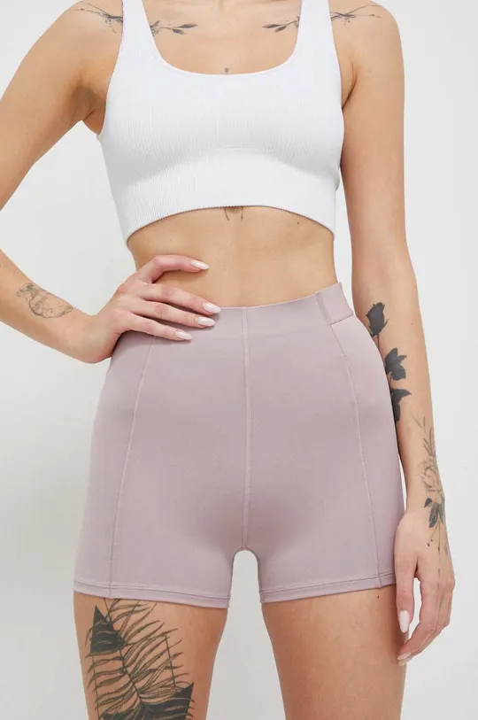 Kratke hlače za vadbo Calvin Klein Performance Effect roza