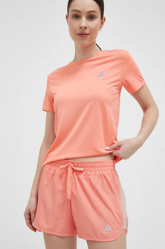 narancssárga adidas Performance rövidnadrág futáshoz Run It Női