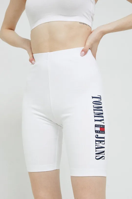 Σορτς Tommy Jeans λευκό