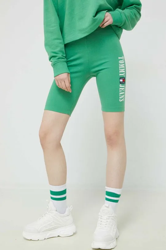 zelena Kratke hlače Tommy Jeans Ženski