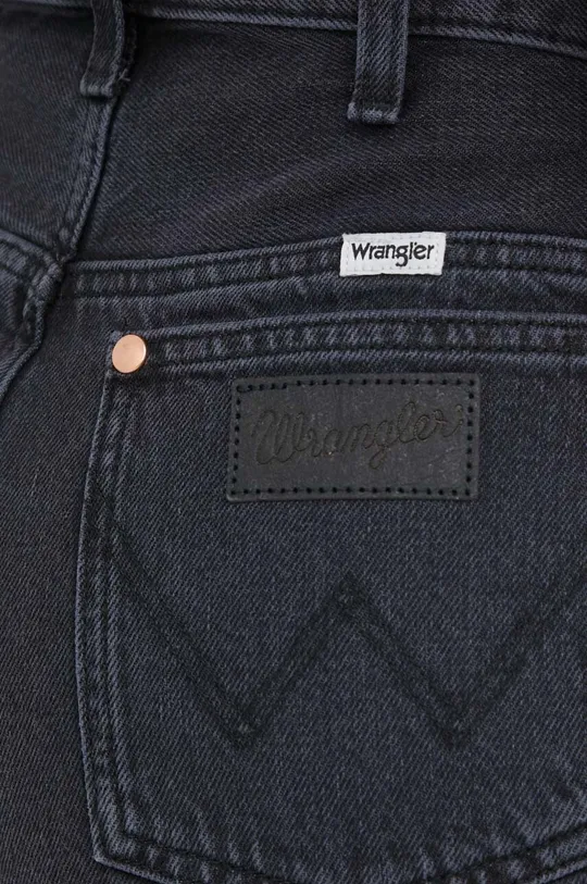 čierna Rifľové krátke nohavice Wrangler