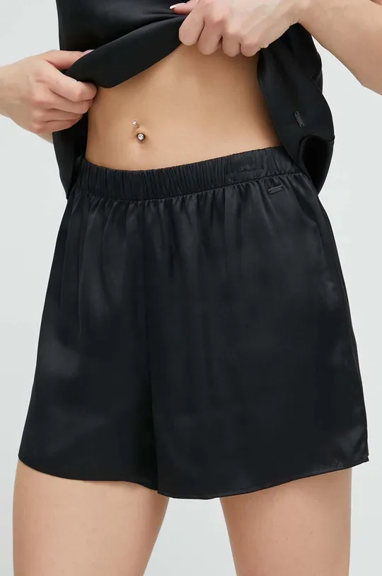 μαύρο Μεταξωτό πυτζάμες Calvin Klein Underwear Γυναικεία