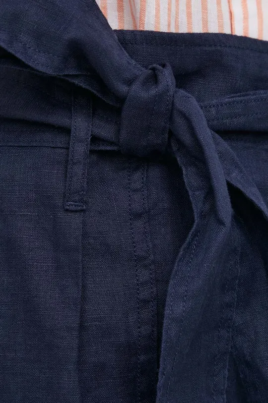 σκούρο μπλε Σορτς από λινό Lauren Ralph Lauren