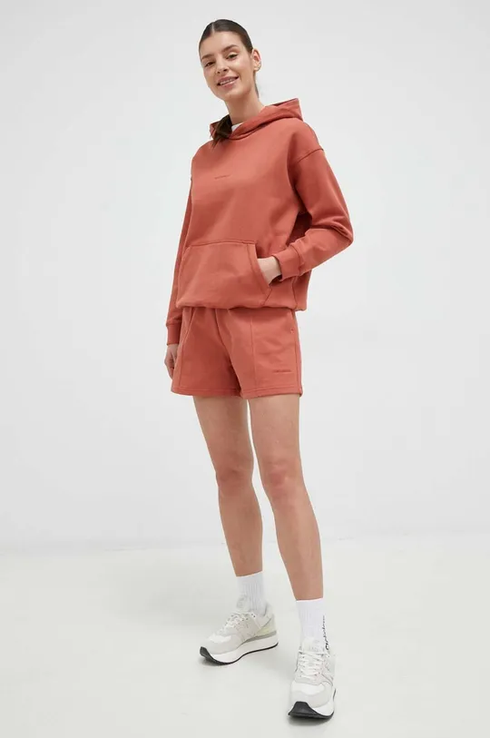Bavlnené šortky New Balance oranžová