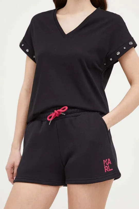 crna Kratke hlače Karl Lagerfeld Ženski