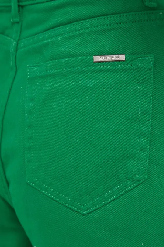 zielony Sixth June szorty jeansowe
