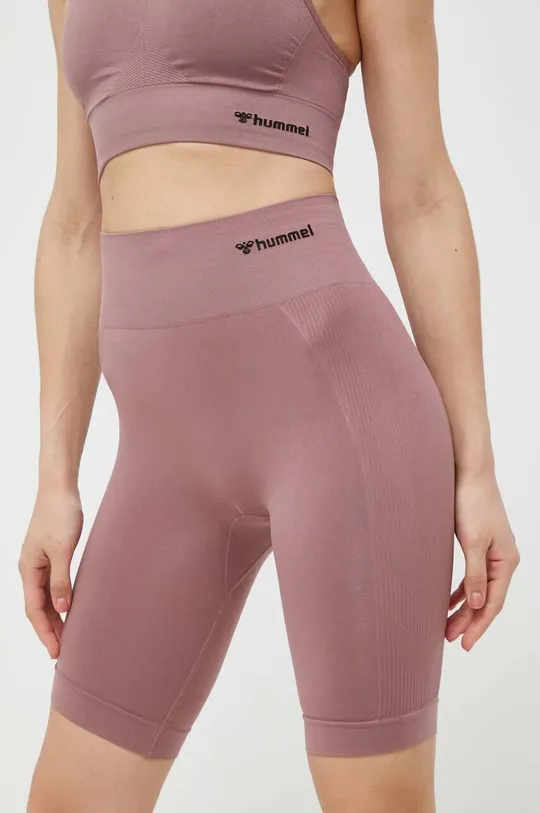 Kratke hlače za vadbo Hummel Tif roza