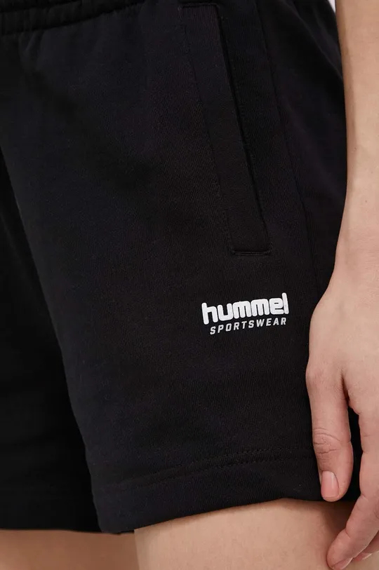 чёрный Хлопковые шорты Hummel
