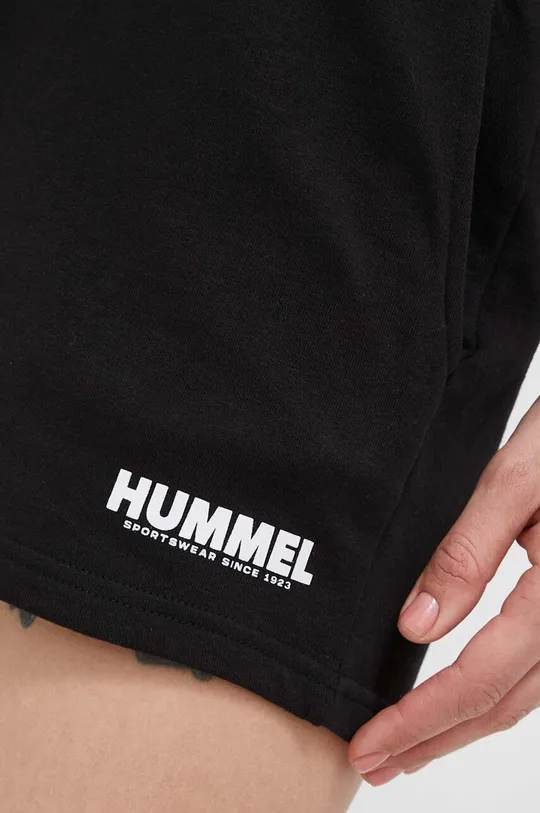 μαύρο Βαμβακερό σορτσάκι Hummel