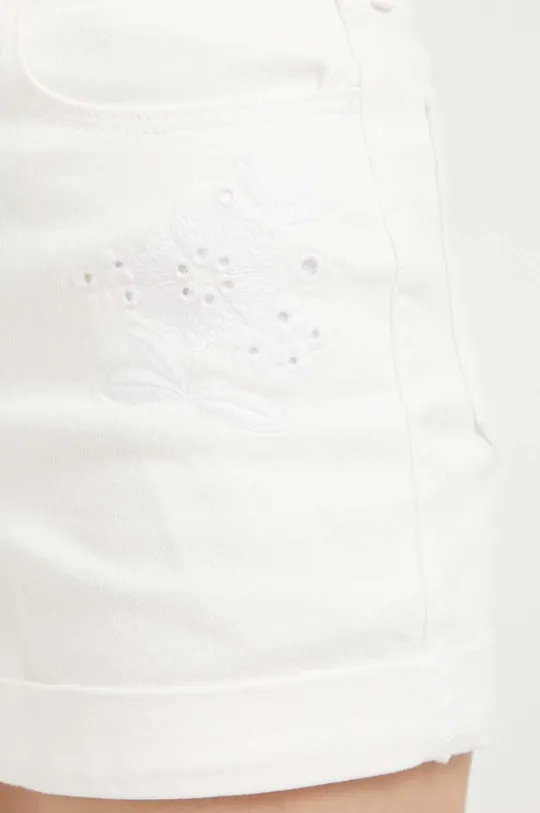 bijela Traper kratke hlače Hollister Co. CURVY JEANS