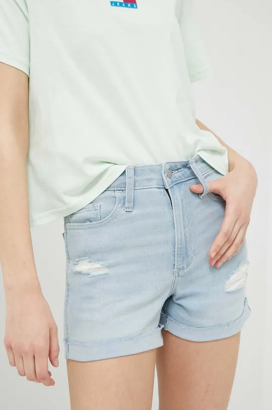 modra Jeans kratke hlače Hollister Co. Ženski