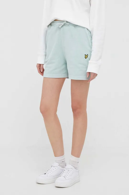 бірюзовий Бавовняні шорти Lyle & Scott Жіночий