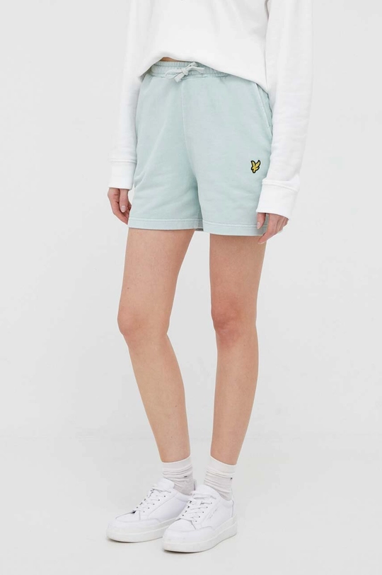 turkusowy Lyle & Scott szorty bawełniane Damski