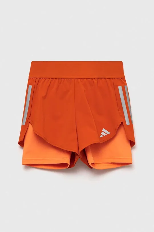 pomarańczowy adidas szorty dziecięce G RUN 2in1 SHO Dziewczęcy