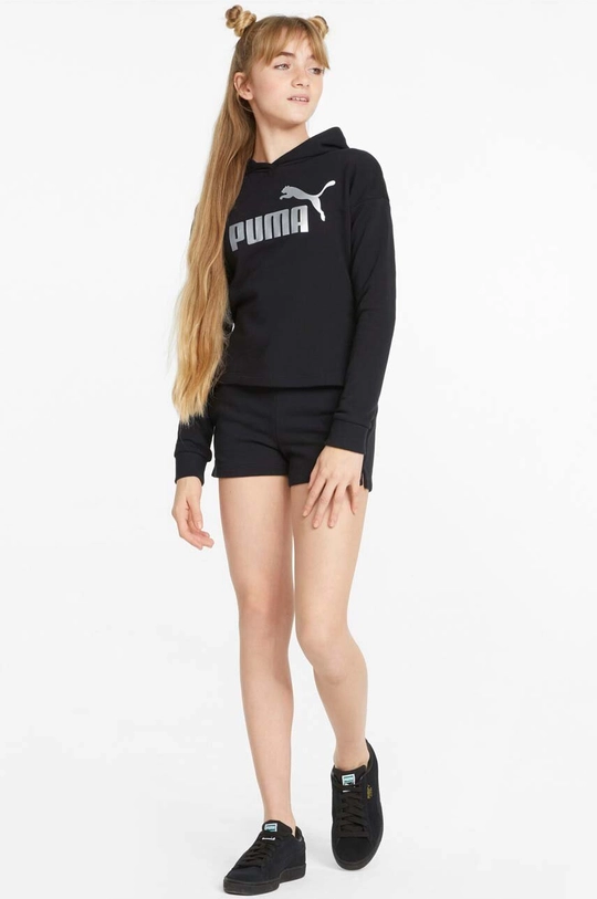 чорний Дитячі шорти Puma ESS+ Shorts TR G Для дівчаток