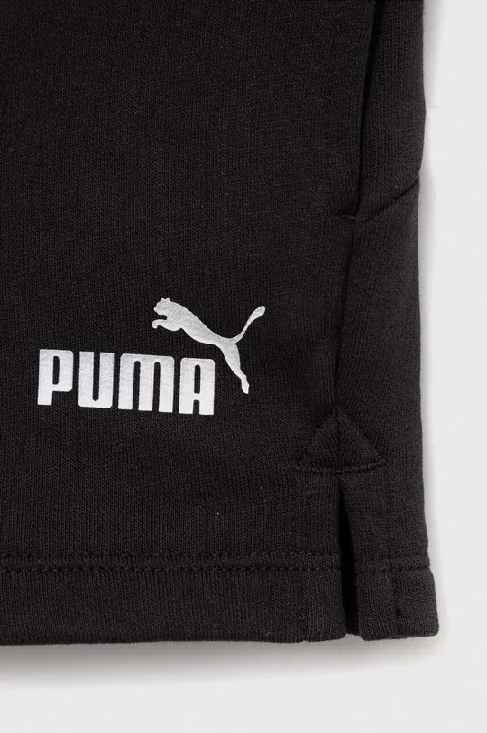fekete Puma gyerek rövidnadrág ESS+ Shorts TR G