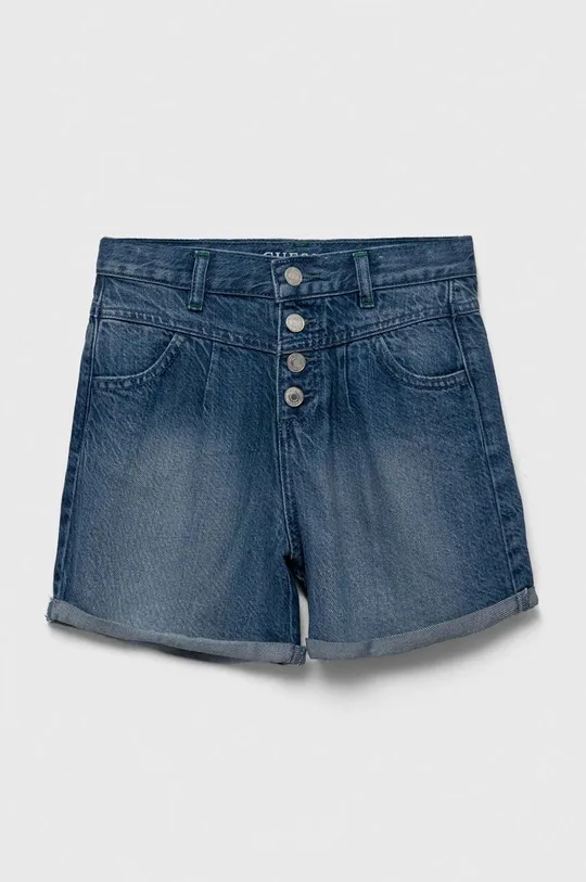 Otroške kratke hlače iz jeansa Guess mornarsko modra
