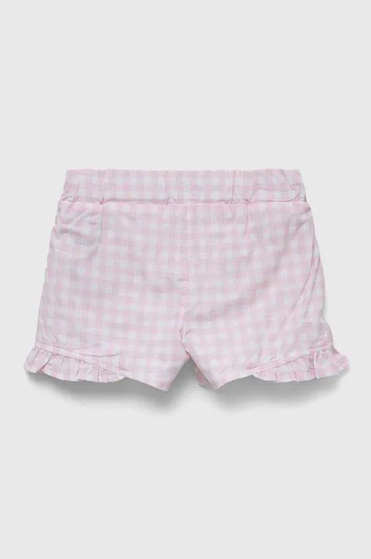 Детские хлопковые шорты Guess розовый