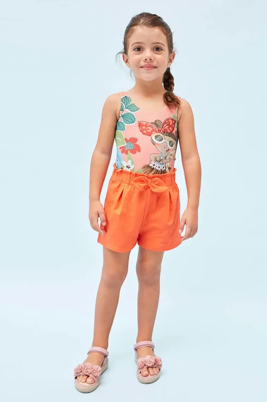 Detské krátke nohavice Mayoral 2-pak oranžová