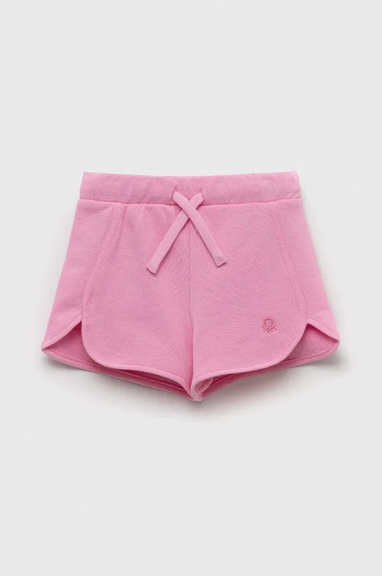 ροζ Παιδικό βαμβακερό σορτς United Colors of Benetton Για κορίτσια
