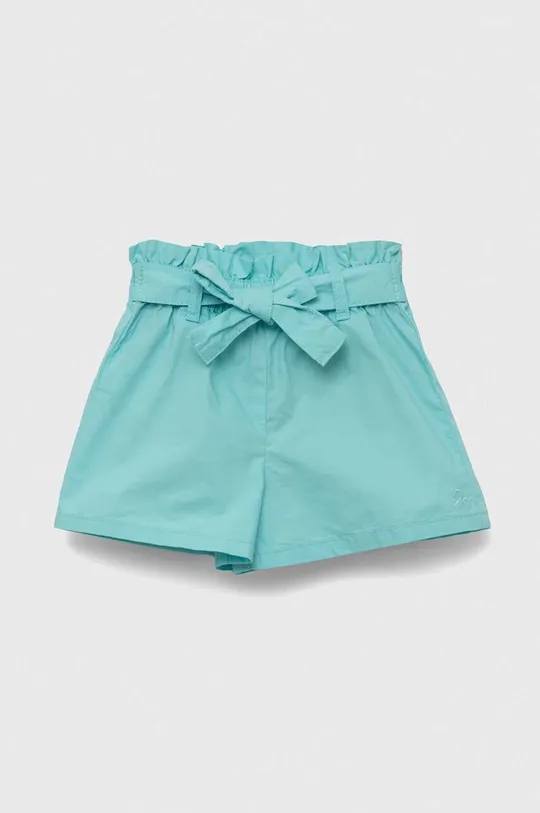 tirkizna Dječje pamučne kratke hlače United Colors of Benetton Za djevojčice