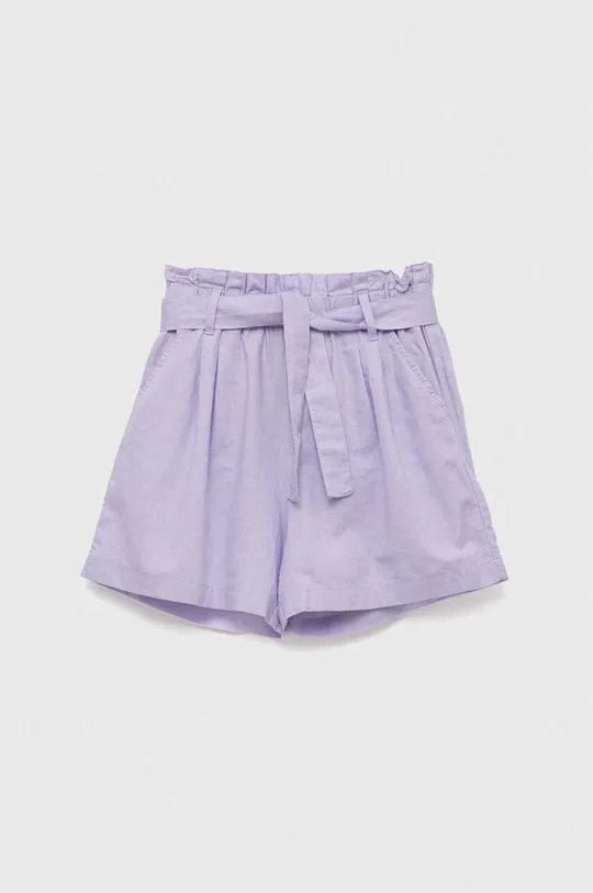 фиолетовой Детские льняные шорты United Colors of Benetton Для девочек