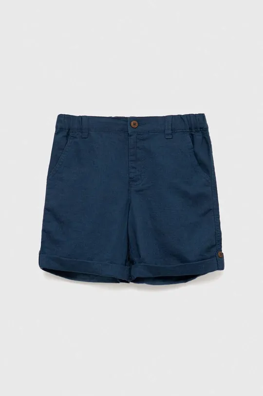 blu navy United Colors of Benetton shorts in lino bambino/a Ragazze