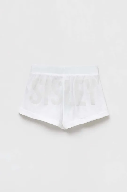 Dječje pamučne kratke hlače Sisley bijela