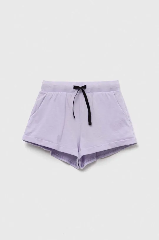 vijolična Otroške bombažne kratke hlače Sisley Dekliški