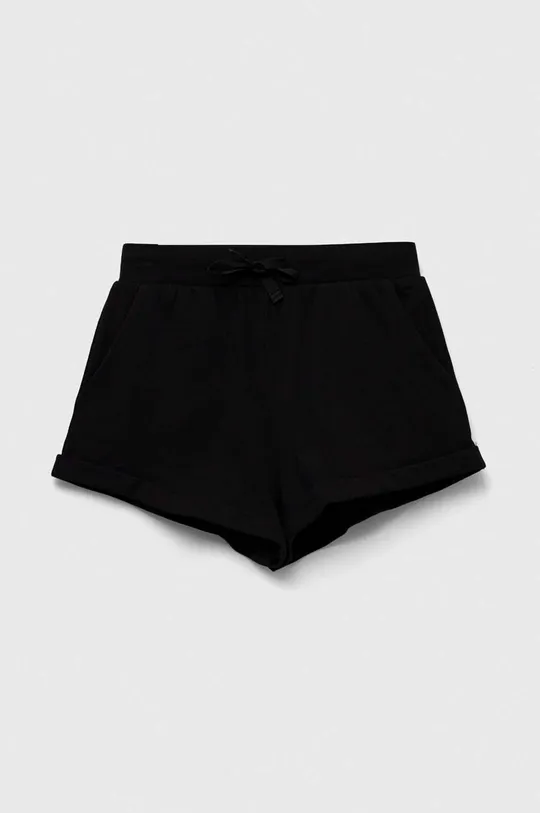 črna Otroške bombažne kratke hlače Sisley Dekliški