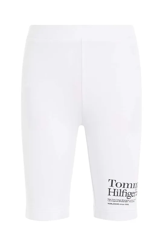 Detské krátke nohavice Tommy Hilfiger biela