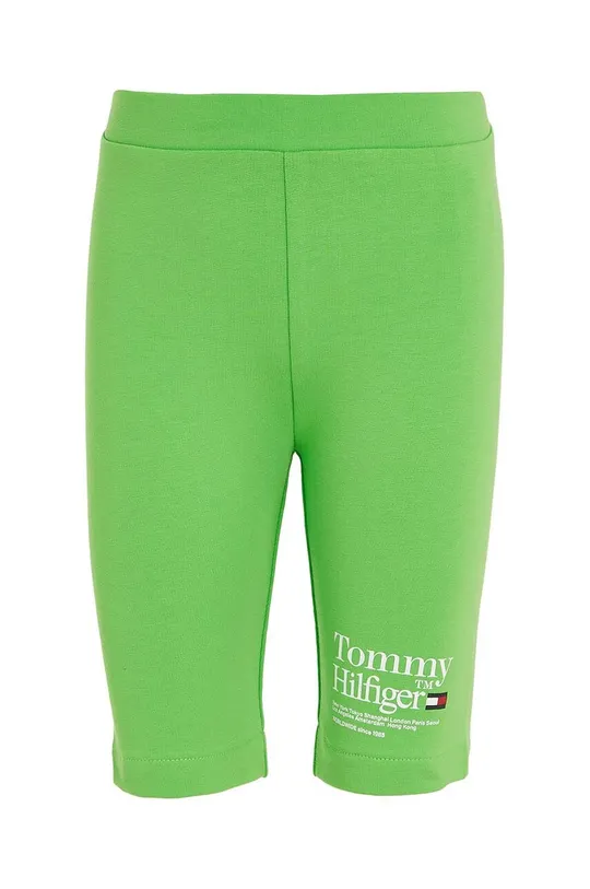 Detské krátke nohavice Tommy Hilfiger zelená