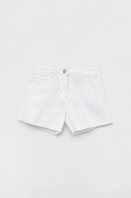 biały Birba&Trybeyond szorty jeansowe dziecięce Dziewczęcy