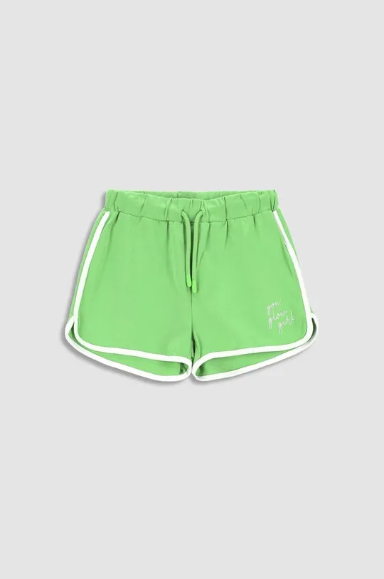 Otroške bombažne kratke hlače Coccodrillo zelena