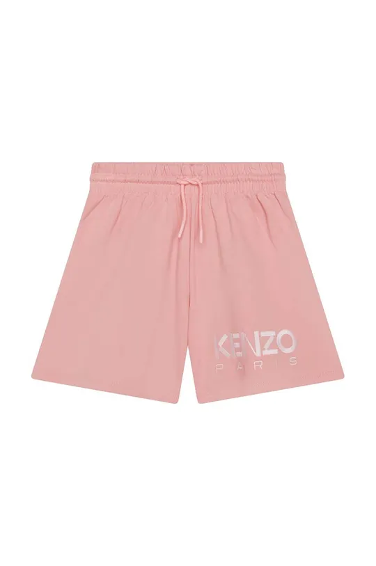 roza Otroške bombažne kratke hlače Kenzo Kids Dekliški