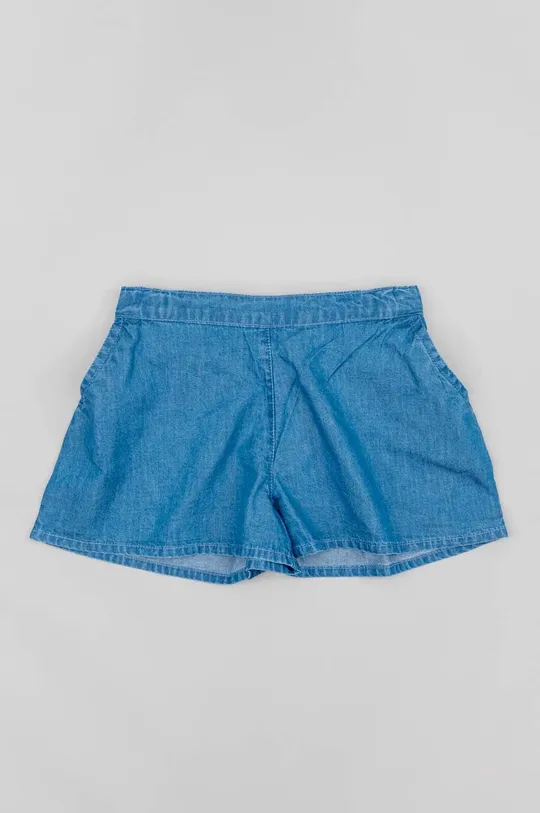 Otroške bombažne kratke hlače zippy modra