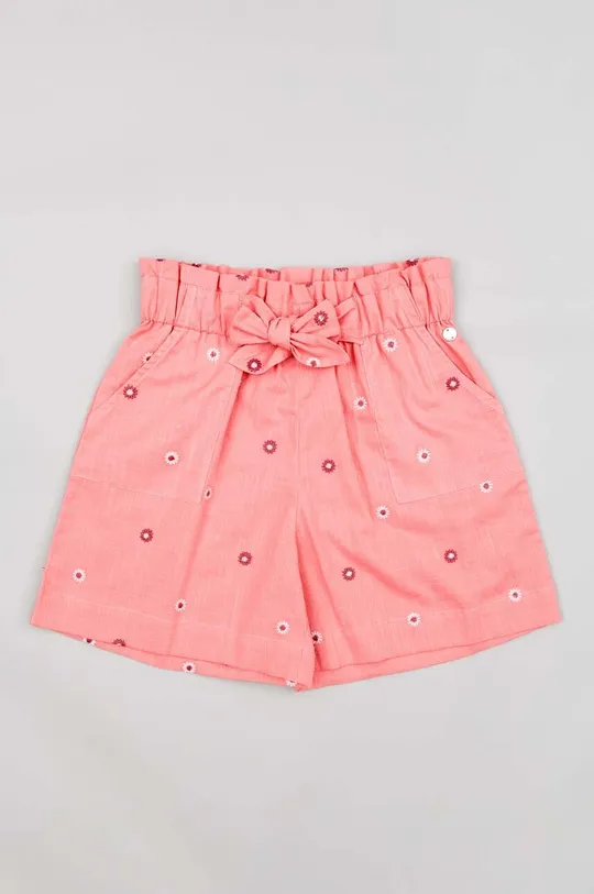 oranžna Otroške bombažne kratke hlače zippy Dekliški