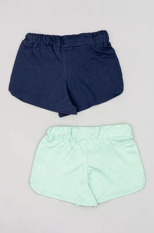 Otroške bombažne kratke hlače zippy 2-pack zelena