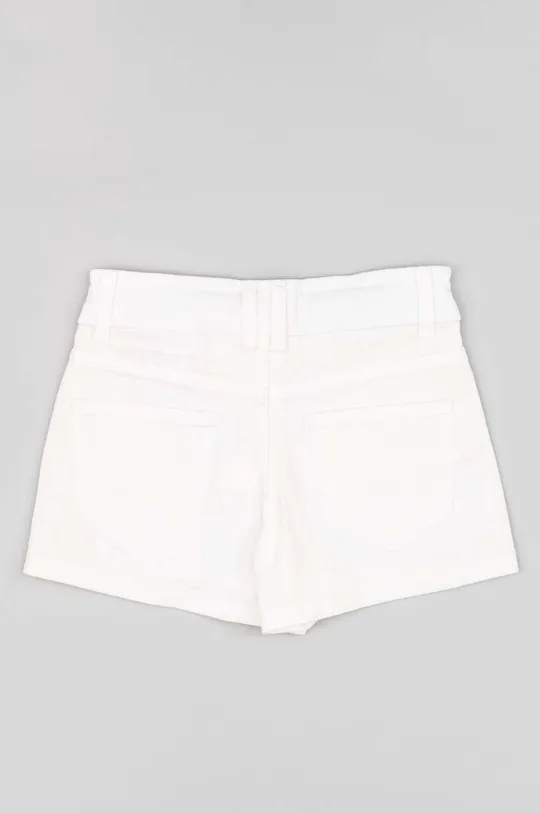 Otroške bombažne kratke hlače zippy bela