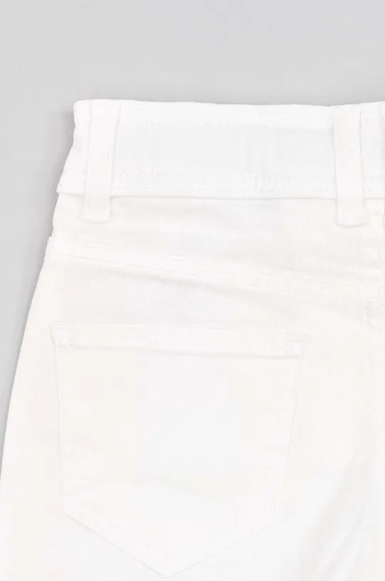 bela Otroške bombažne kratke hlače zippy