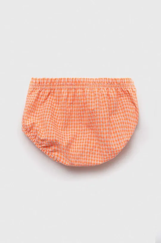 Bombažne kratke hlače za dojenčke Jamiks oranžna