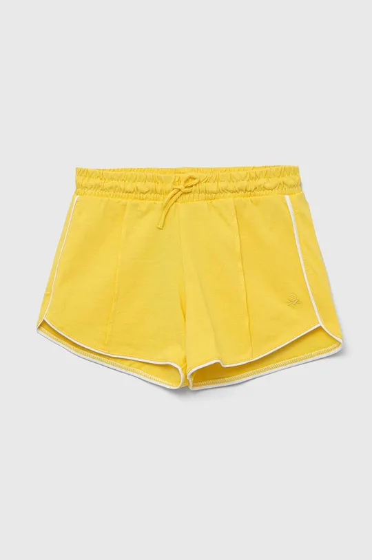 zlatna Dječje pamučne kratke hlače United Colors of Benetton Dječji