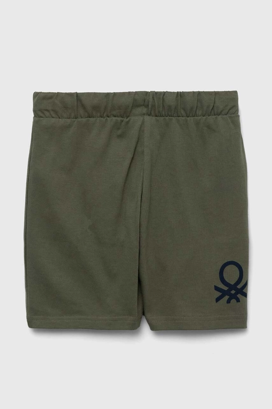 United Colors of Benetton pantaloni scurți din bumbac pentru copii 3BL0G900Q.P.SEASONAL verde SS23