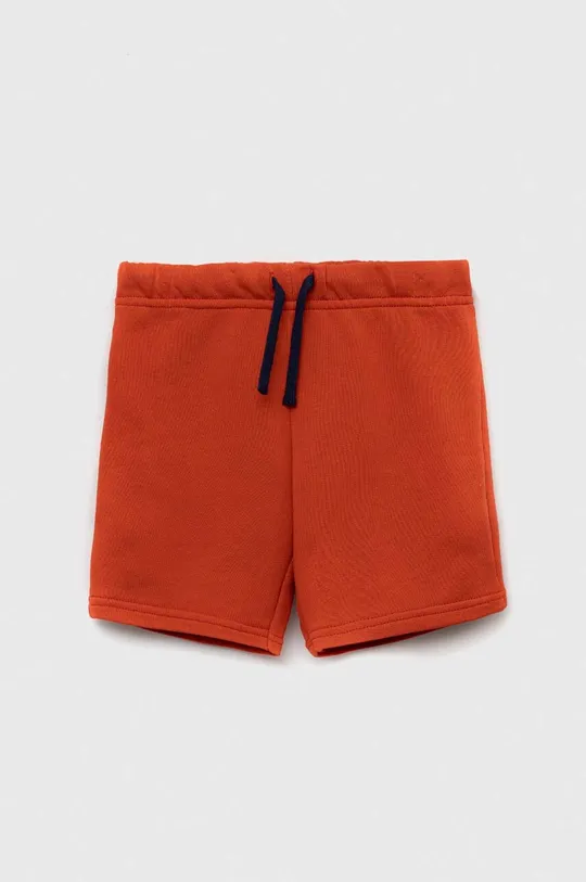 oranžna Bombažne kratke hlače United Colors of Benetton Otroški