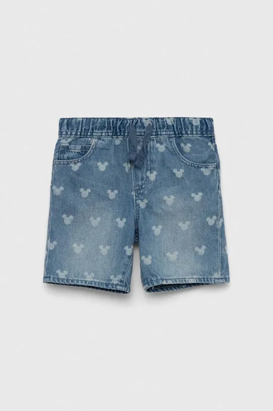 modrá Detské rifľové krátke nohavice GAP x Disney Detský