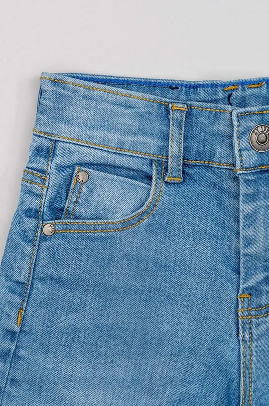 modrá Detské rifľové krátke nohavice zippy