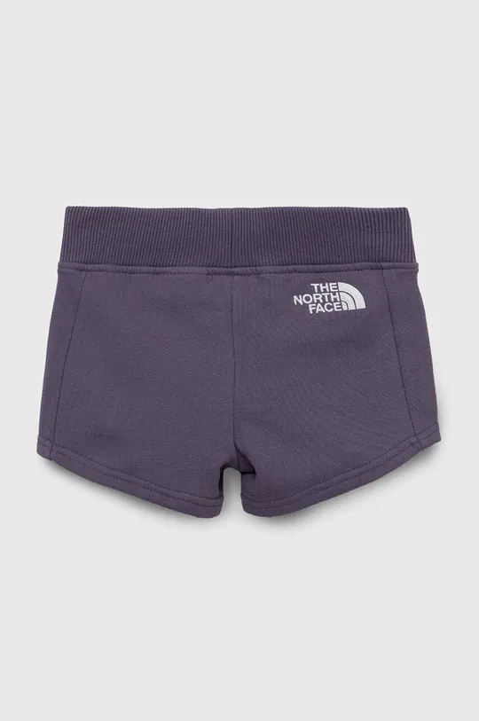 Otroške bombažne kratke hlače The North Face vijolična