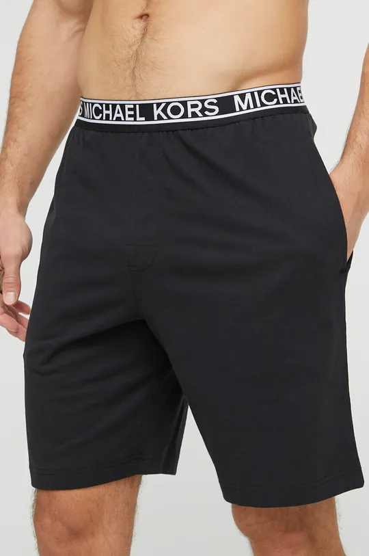 fekete Michael Kors pamut rövidnadrág otthoni viseletre Férfi